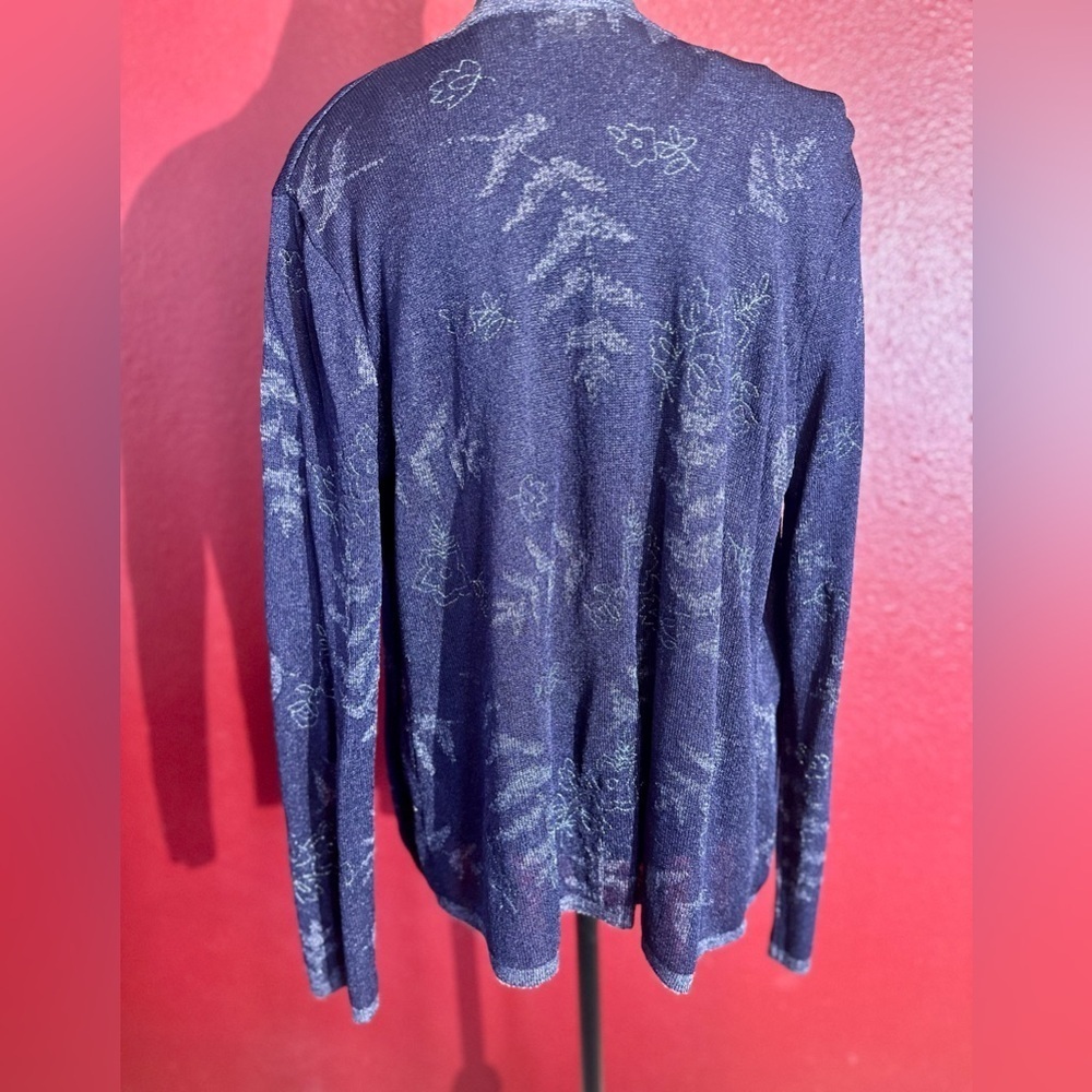 Dana Buchman Petite Purple Tank and Cardigan Set, Size M - Picture 2 of 13